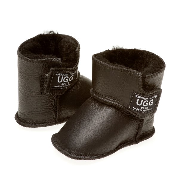 Shimmer Velcro Baby Ugg Boots