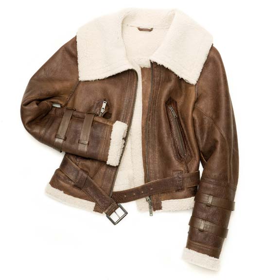 Womens Shearling Sheepskin Jacket Charlotte