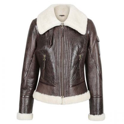 Womens Lamb Shearling Jacket Sarah