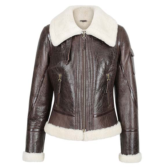 Womens Lamb Shearling Jacket Sarah