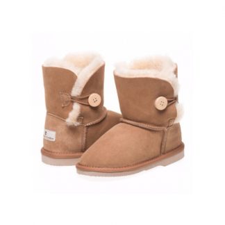 Kids Single Button Ugg Boots
